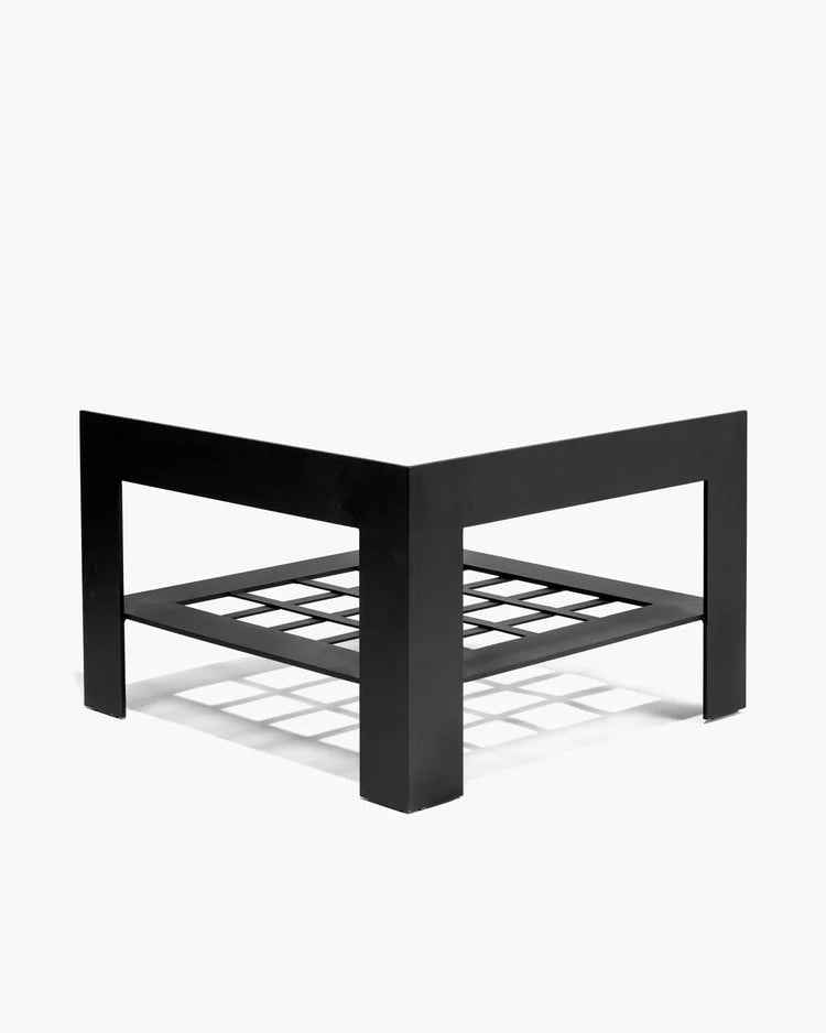 Bench corner seat incl cushion indoor grey