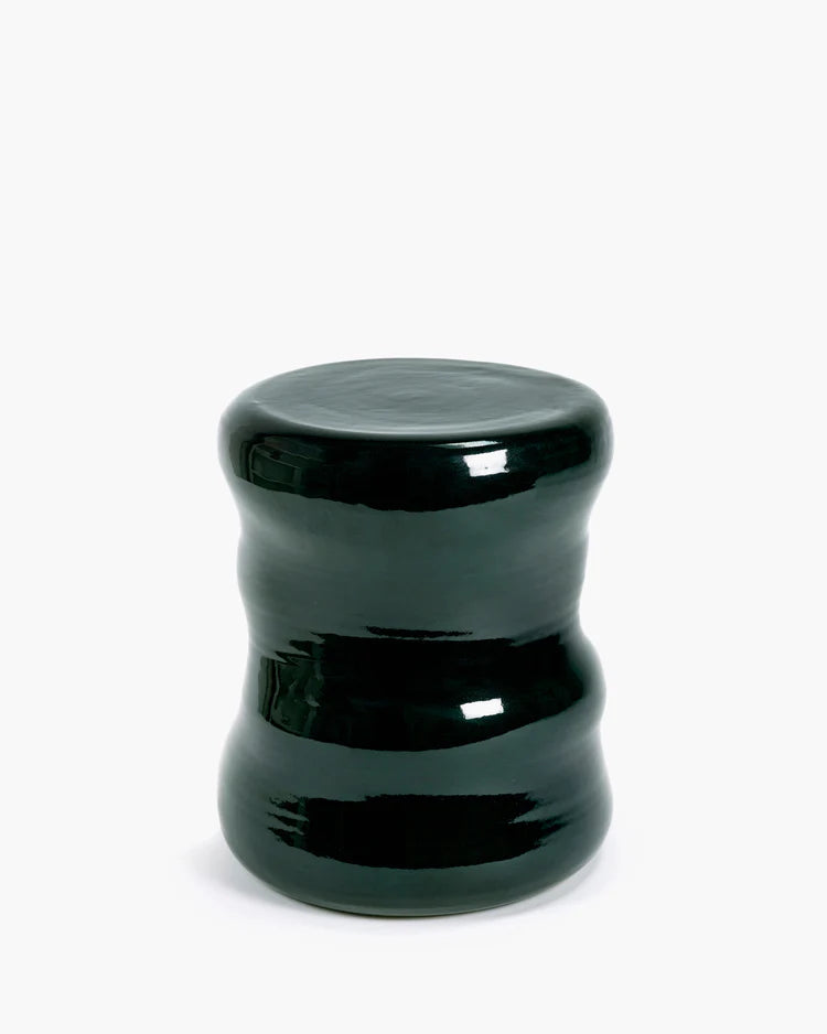 Organic stool/side table green Pawn