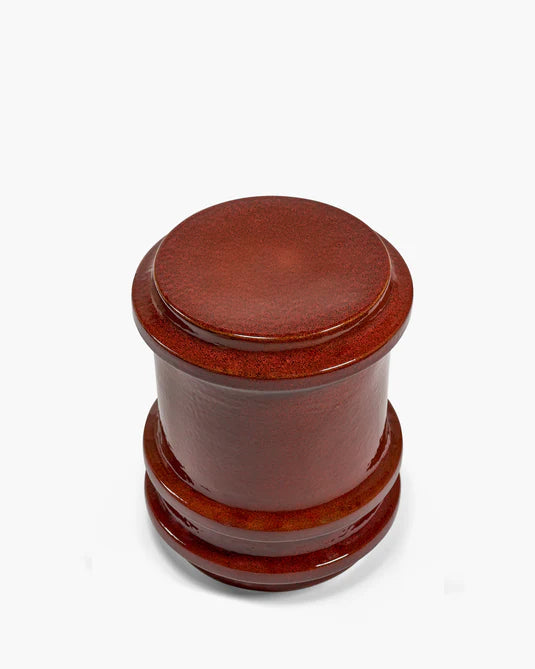 Side table dark red geometrical Pawn