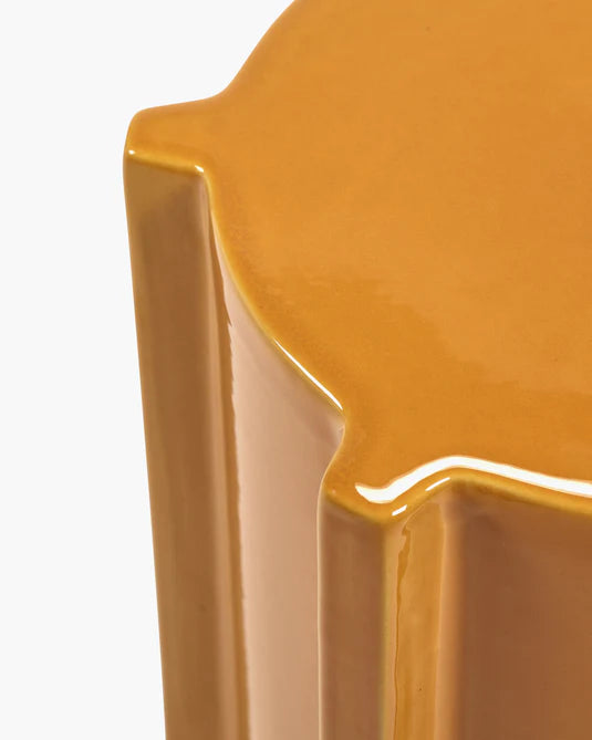 Side table ocher geometrical Pawn