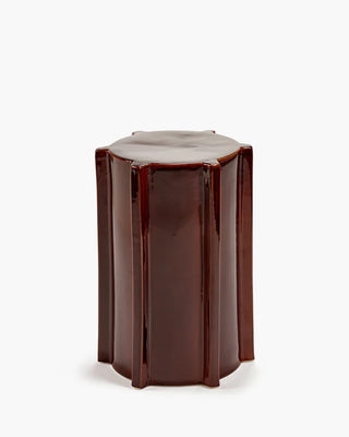 Side table dark brown geometrical Pawn