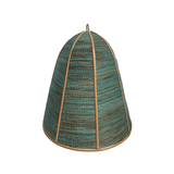 RATTAN BLUE LAMP