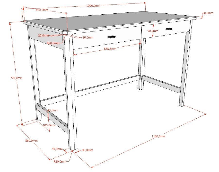 FORREST DESK OAK
