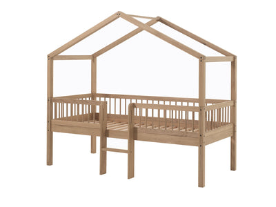FORREST HOUSE BED WITH LADDER 90 X 200 CM OAK