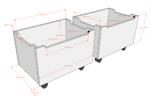 Carica l'immagine nel visualizzatore di Gallery, FORREST SET OF 2 DRAWERS OAK