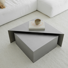 Carica l'immagine nel visualizzatore di Gallery, Erbray coffee table W58 cm x D58 cm x H30 cm - Brushed steel - small