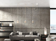 Load image into Gallery viewer, Hang-5 Ceiling Pendant 5 Wires 3.50m - Raw String White Socket