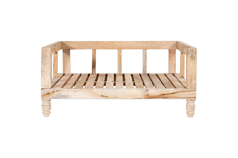 Hatira Mango Wood Pet Bed - Natural - Large