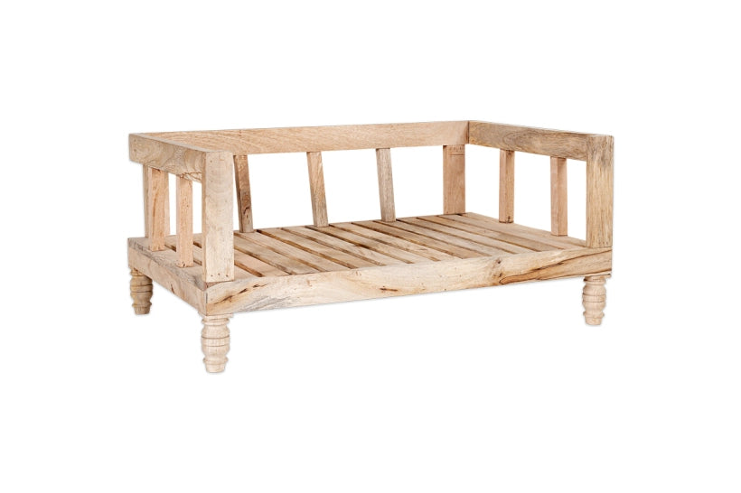 Hatira Mango Wood Pet Bed - Natural - Large