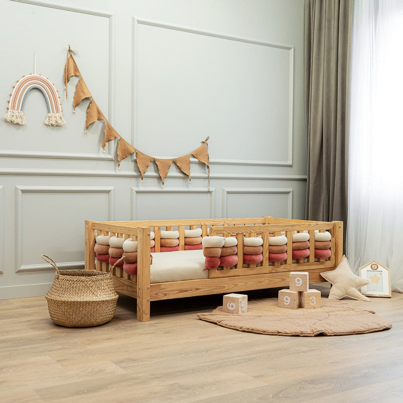 Latte Intertwined Crib Bumper