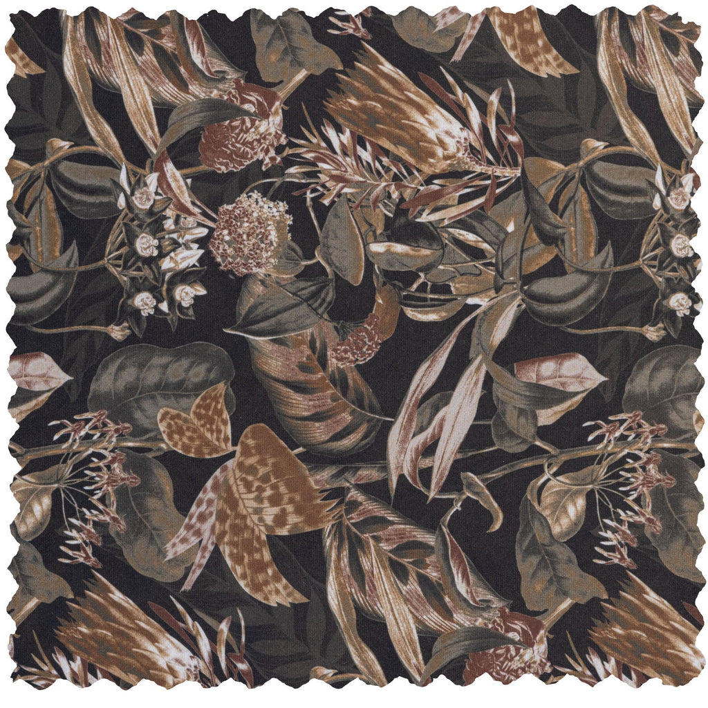 VOGUE ARMCHAIR VELVET BOUQUET BLACK