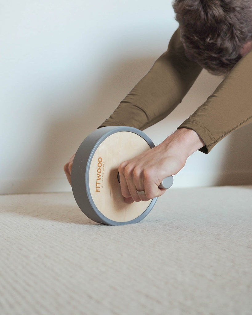 KIVI exercise wheel | birch - grey