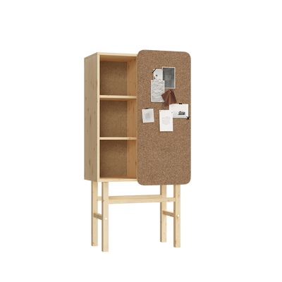 BACK TO STORAGE FSC SLIDE CABINET W. PINBOARD