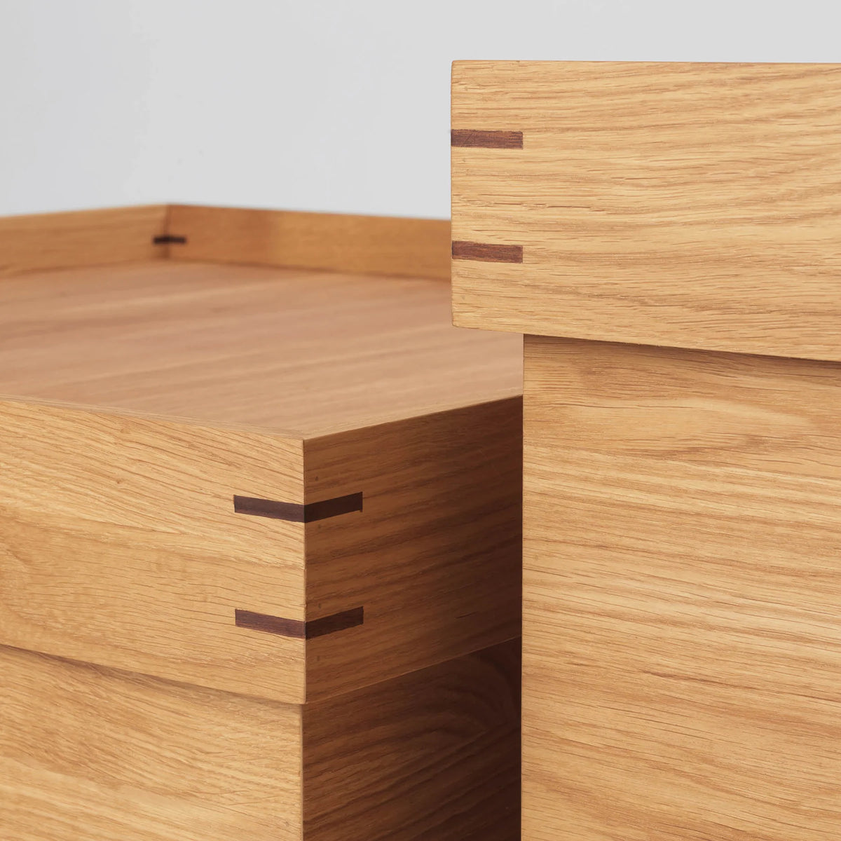Japanese Tray Table L Warm, Oiled oak