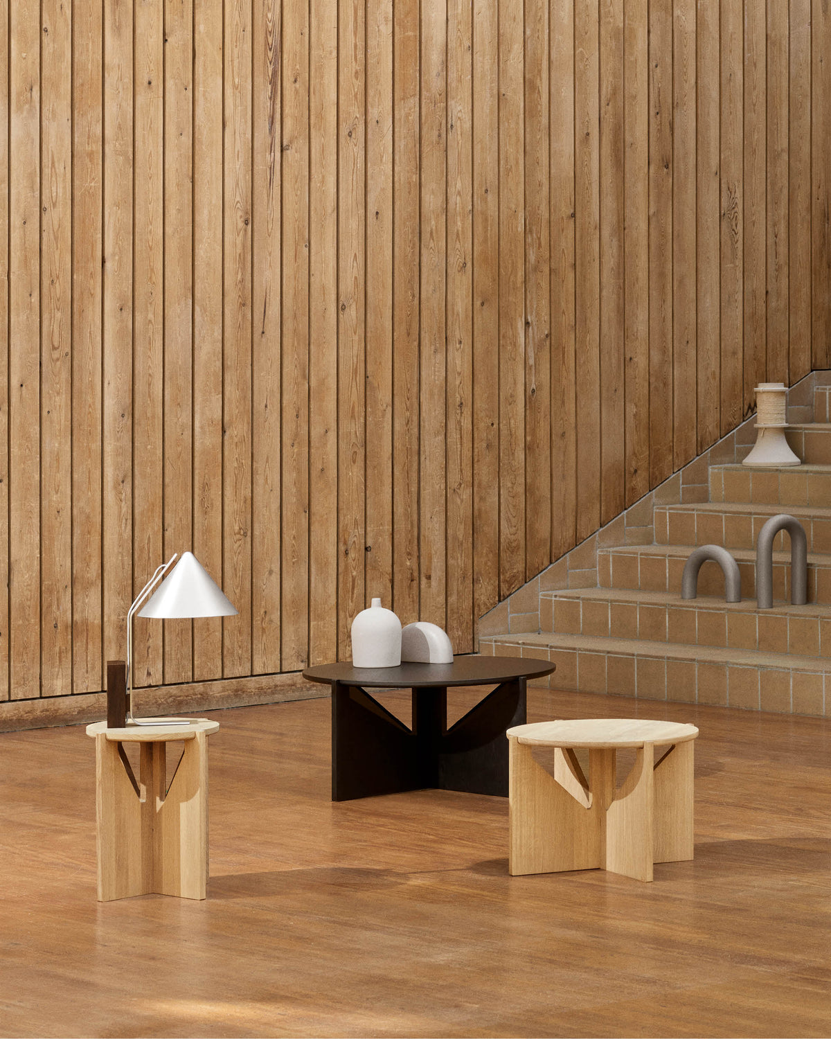 Simple XL Table Warm, Lacquered oak