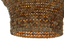Cargar imagen en el visor de la galería, CEILING LAMP WOOD IRON 50X50X78 NATURAL