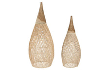Cargar imagen en el visor de la galería, SCREEN SET 2 BAMBOO TEAK 35X35X85 NATURAL