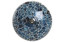 Load image into Gallery viewer, CEILING LAMP GLASS 38X38X14 CRACKED BLUE