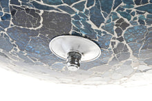 Load image into Gallery viewer, CEILING LAMP GLASS 38X38X14 CRACKED BLUE