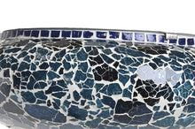 Load image into Gallery viewer, CEILING LAMP GLASS 38X38X14 CRACKED BLUE