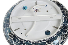 Load image into Gallery viewer, CEILING LAMP GLASS 38X38X14 CRACKED BLUE