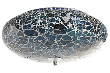 Load image into Gallery viewer, CEILING LAMP GLASS 38X38X14 CRACKED BLUE