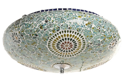 CEILING LAMP GLASS 38X38X14 CRACKED MULTICOLORED