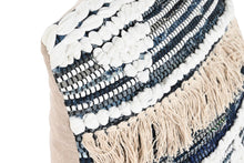 Cargar imagen en el visor de la galería, CUSHION COTTON 45X10X45 910 GR, STRIPES BLACK