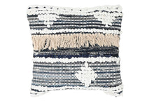 Cargar imagen en el visor de la galería, CUSHION COTTON 45X10X45 910 GR, STRIPES BLACK