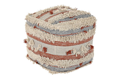 FLOOR CUSHION COTTON 50X50X50 2750 GR, STRIPES