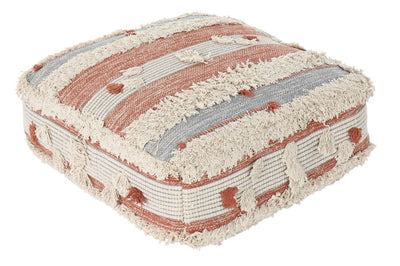 FLOOR CUSHION COTTON 60X60X25 6300 GR, STRIPES