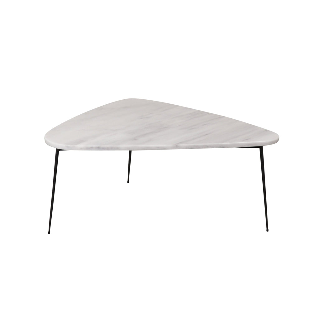 Coffee table Lewis - White Marble - 84x66x36cm