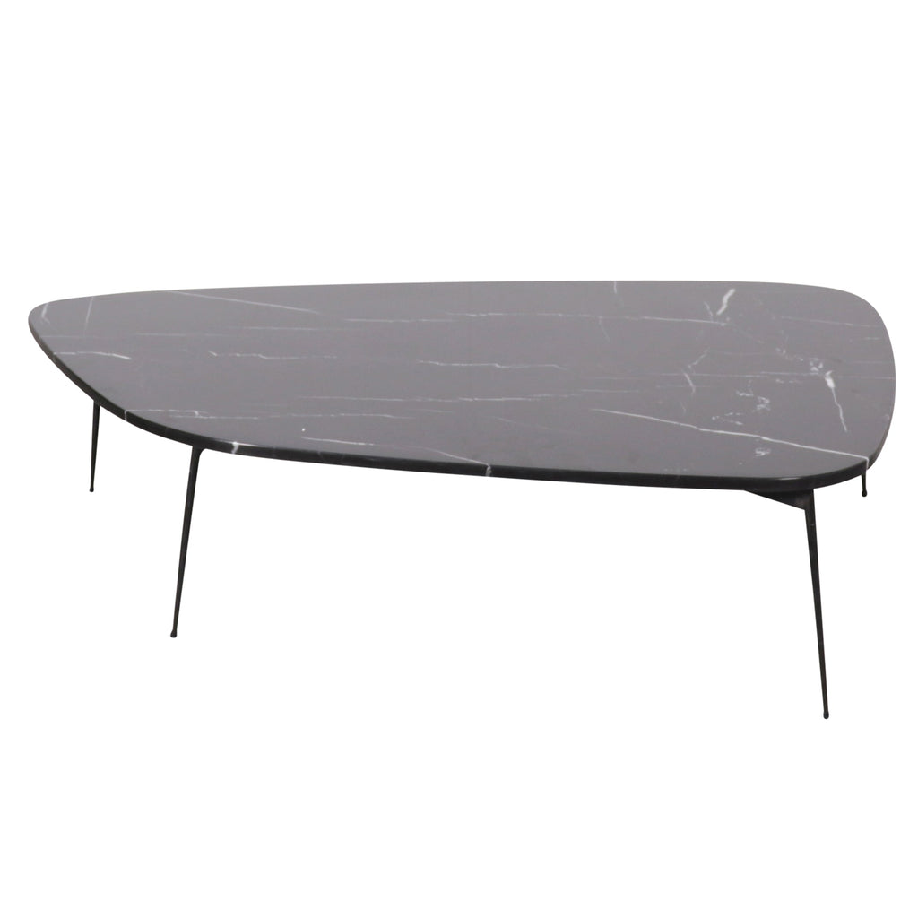 Coffee table Lewis - Black Marble - 120x82x30cm