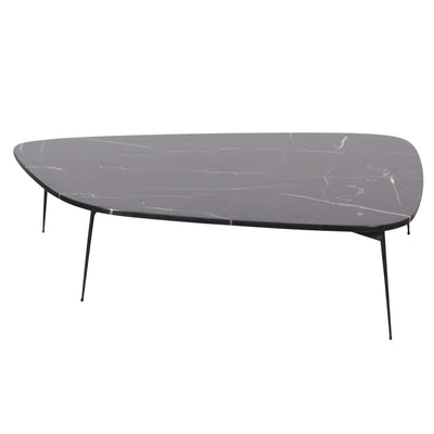 Coffee table Lewis - Black Marble - 120x82x30cm