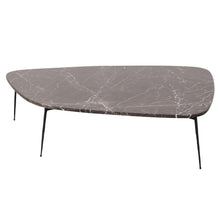 Charger l'image dans la galerie, Coffee table Lewis - Black/Red Marble - 120x82x30cm