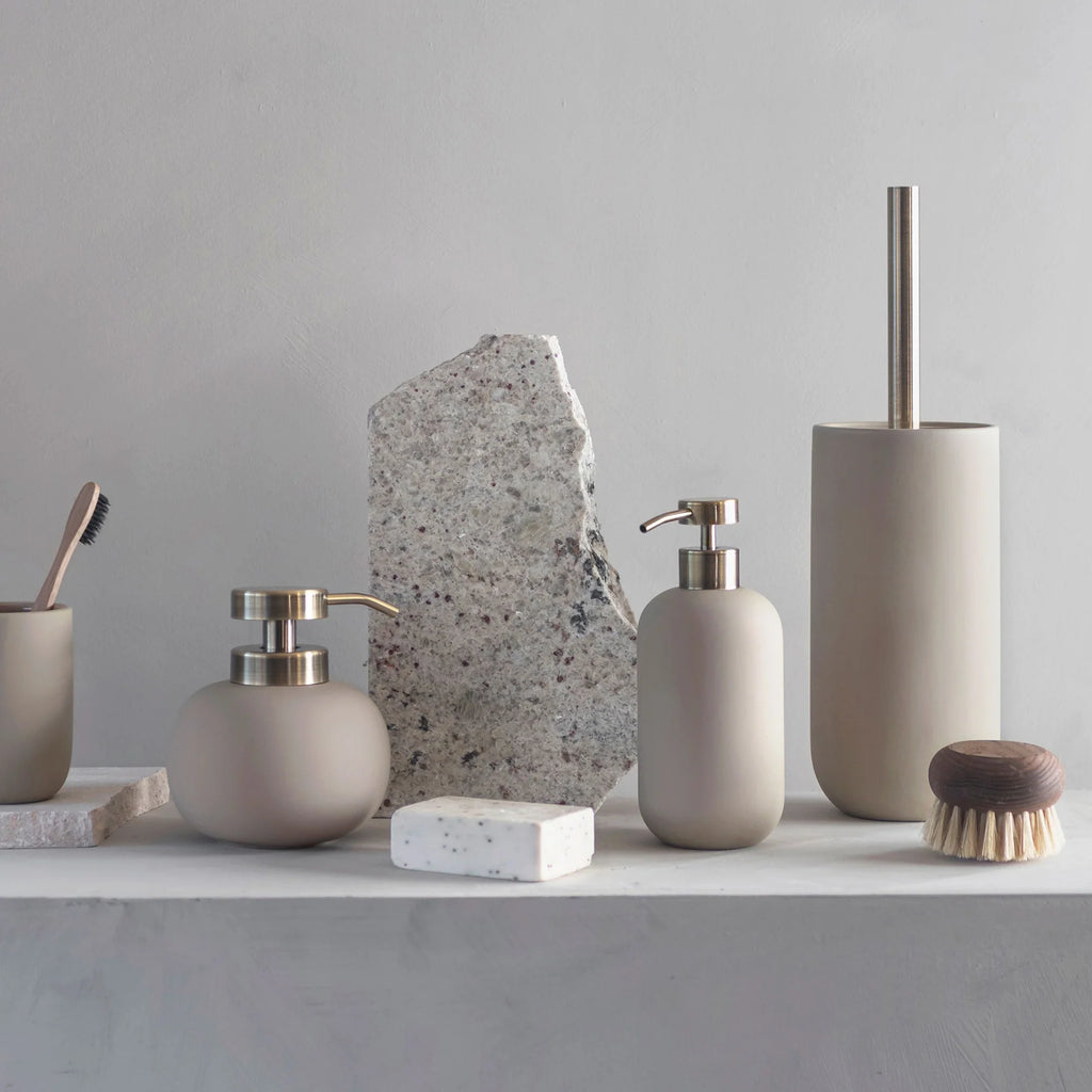 LOTUS Toilet brush holder, sand