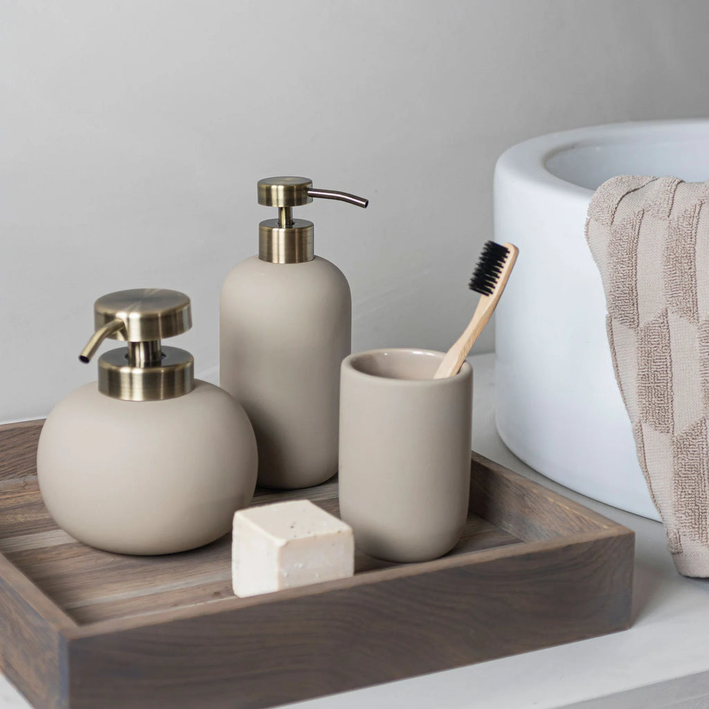 LOTUS Toilet brush holder, sand