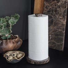 Load image into Gallery viewer, MARBLE kitchen roll holder, Brown