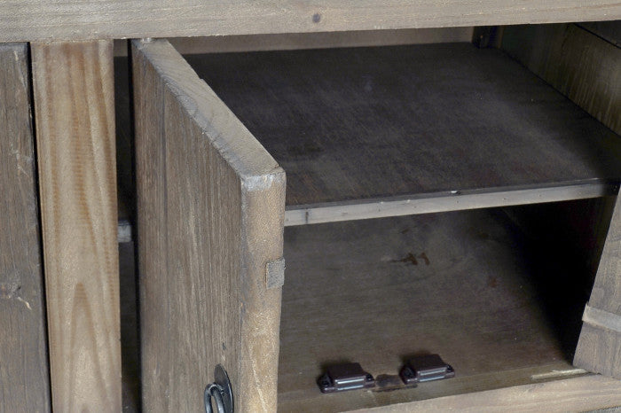 ELM BUFFET 190X50X80 AGED BROWN