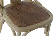 Carica l&#39;immagine nel visualizzatore di Gallery, ELM RATAN CHAIR 57X46X78 NATURAL