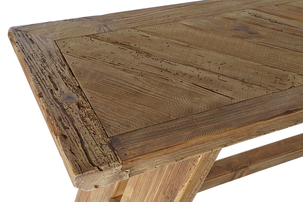 CONSOLE TABLE RECYCLED WOOD 160X45X76 NATURAL