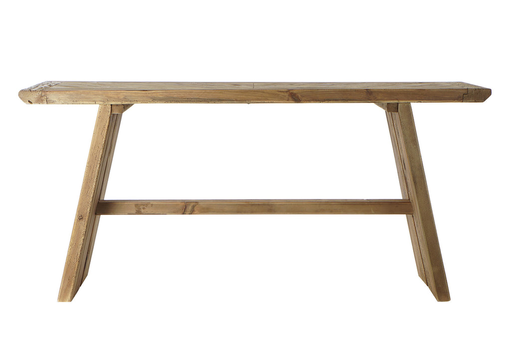 CONSOLE TABLE RECYCLED WOOD 160X45X76 NATURAL