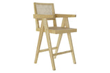 ELM RATTAN STOOL 54X58X105 NATURAL