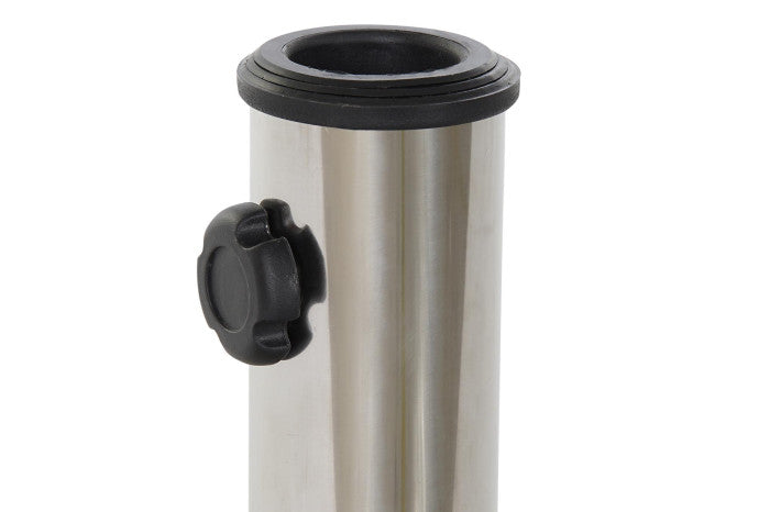 BASE SUNSHADE INOX 45X45X35 20KG. SILVER