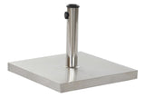 BASE SUNSHADE INOX 45X45X35 20KG. SILVER