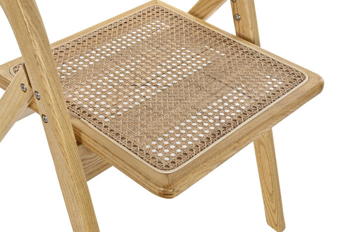 ELM RATAN CHAIR 53X60X79 LIGHT BROWN