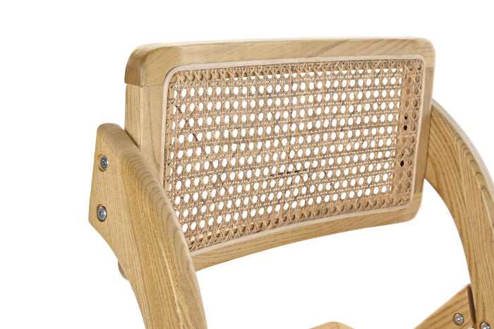 ELM RATAN CHAIR 53X60X79 LIGHT BROWN