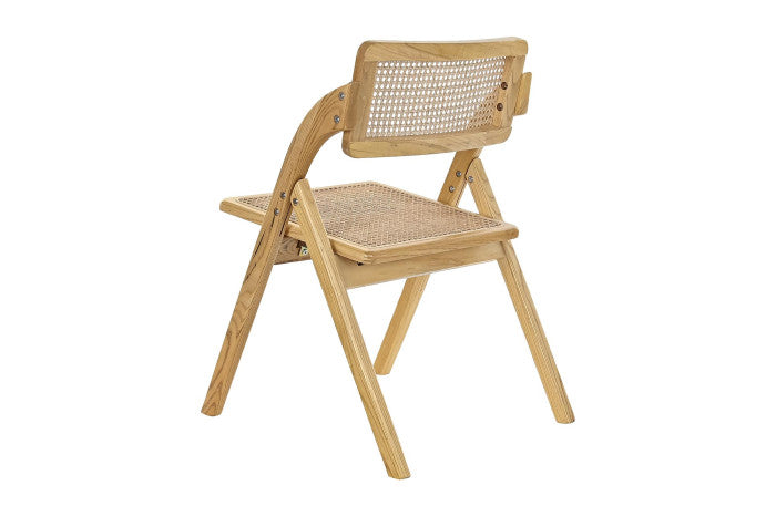 ELM RATAN CHAIR 53X60X79 LIGHT BROWN