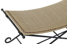 Carica l&#39;immagine nel visualizzatore di Gallery, FOOTREST/LUGGAGE CHAIR METAL RATTAN 94X49X44