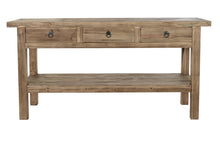 Charger l'image dans la galerie, CONSOLE TABLE WOOD 170X45X90 NATURAL NATURAL
